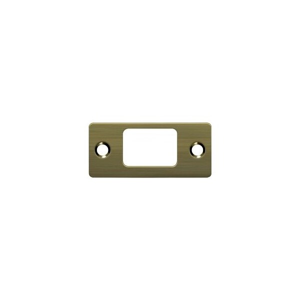 SP2753U5 Deadbolt Strike Plate Antique Brass, 10PK